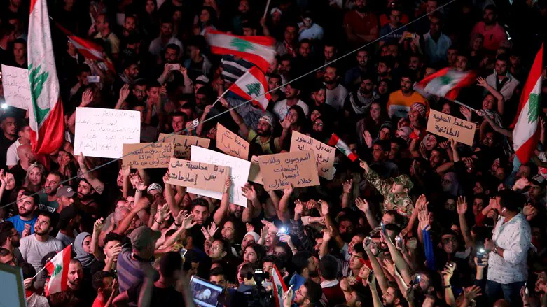 הפגנות בלבנון. ארכיון