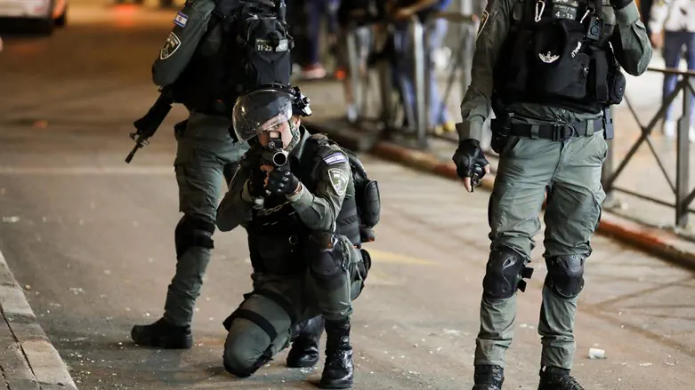 Border Police in eastern Jerusalem