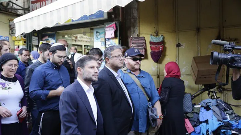 Religious Zionism party MKs at Damascus Gate