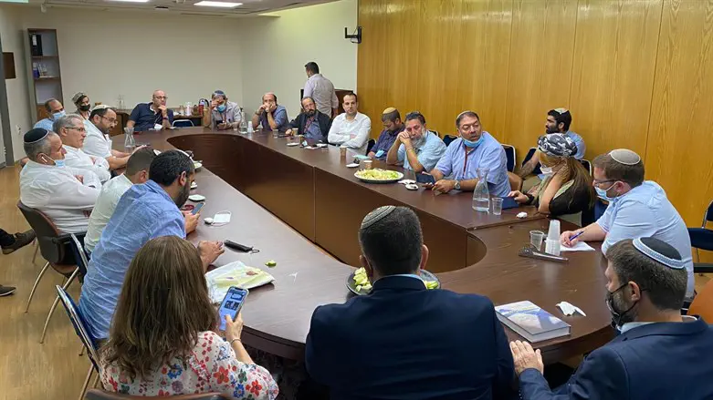 נציגי הדרום עם חברי הכנסת