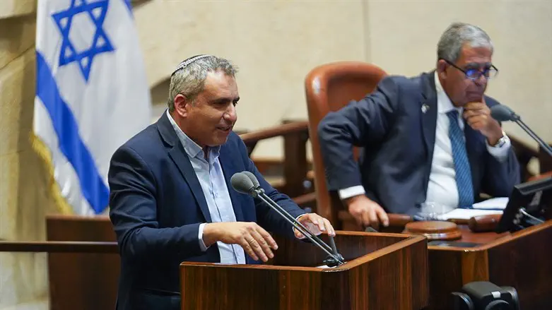 השר זאב אלקין בכנסת