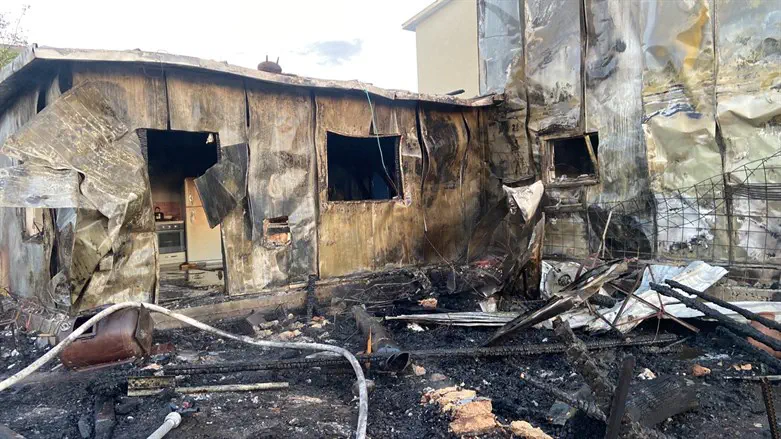 שריפה בשדה בועז בגוש עציון