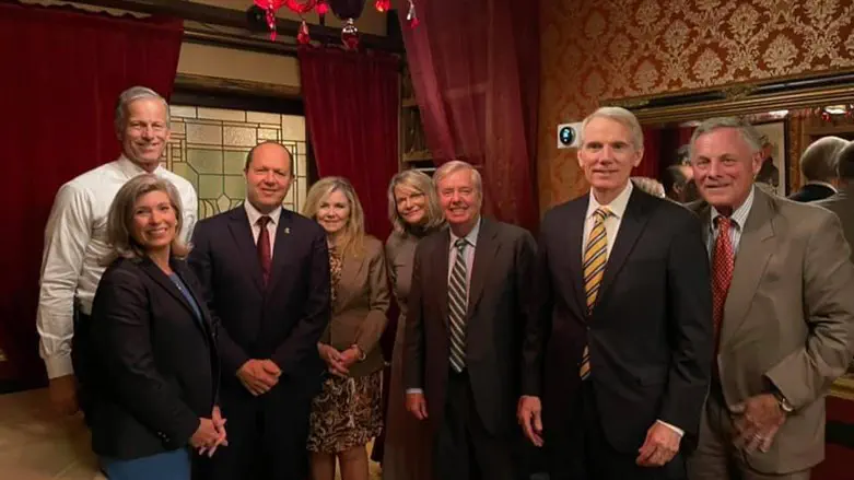 ניר ברקת עם הסנאטורים בוושינגטון
