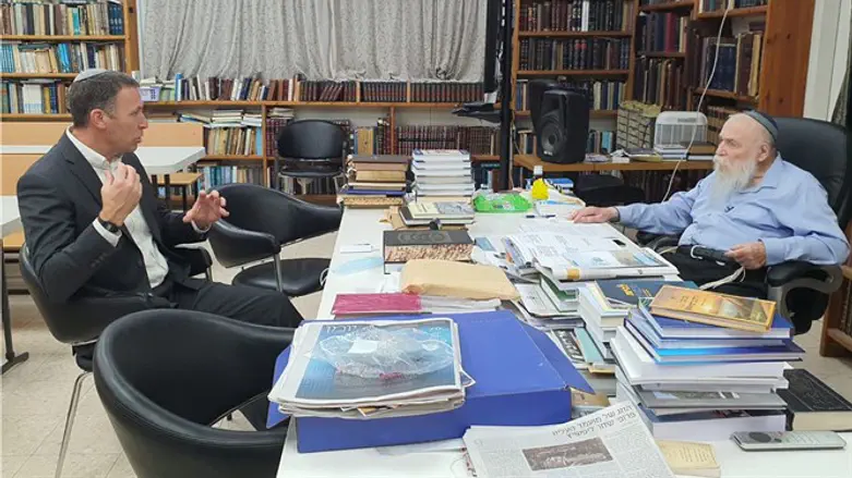 Раввин Хаим Друкман и министр Матан Кахана
