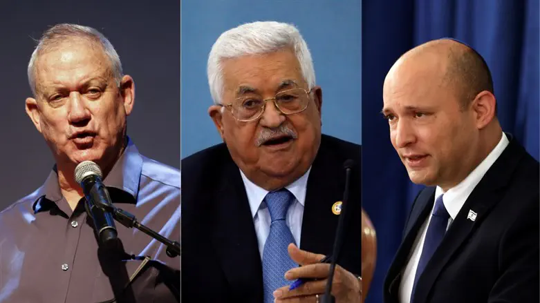 בנט, אבו מאזן וגנץ