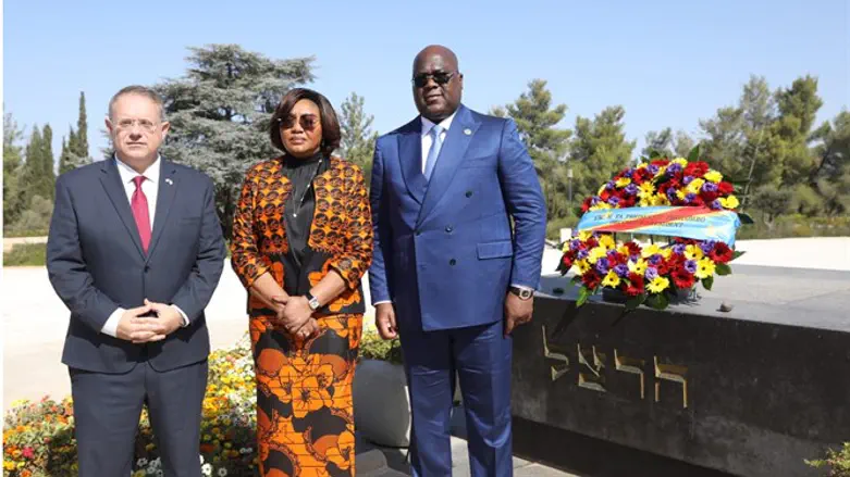 Congloese President on Mount Herzl