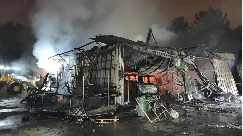 זירת השריפה