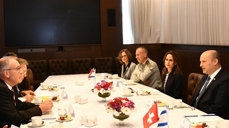 הפגישה עם נשיא שוויץ