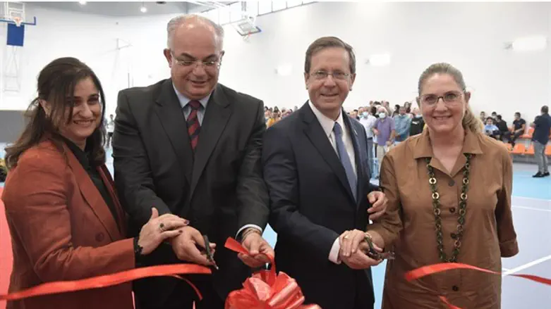 Мэр Тайбе и президент Израиля