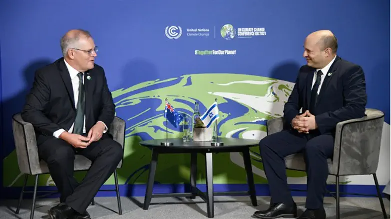 בנט עם ראש ממשלת אוסטרליה