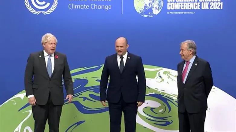 Нафтали Беннет на конференции в Глазго