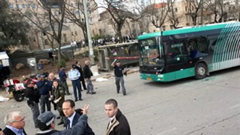 זירת הפיגוע בירושלים