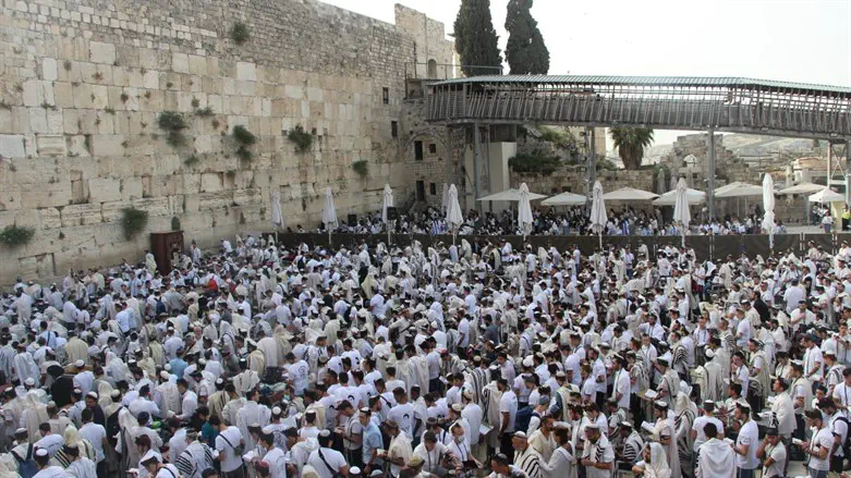 prayers at Western Wall