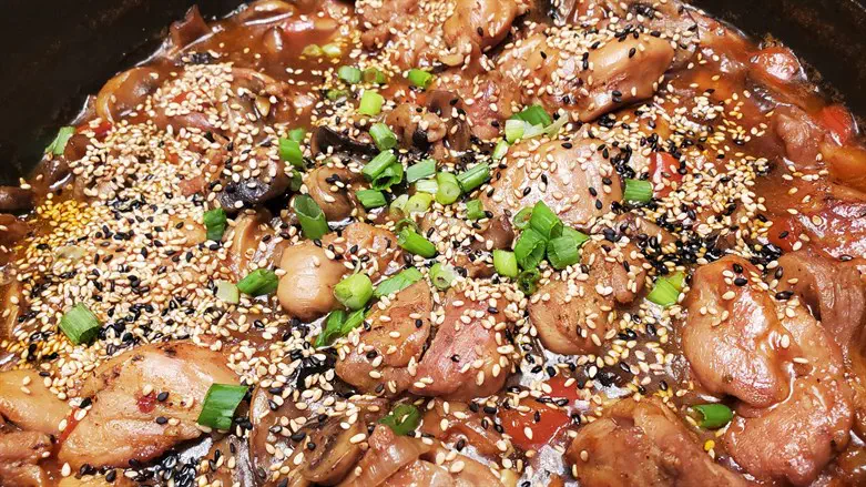 תבשיל פרגיות ופטריות