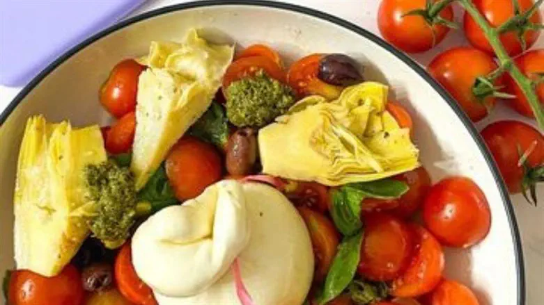 סלט בוראטה איטלקי