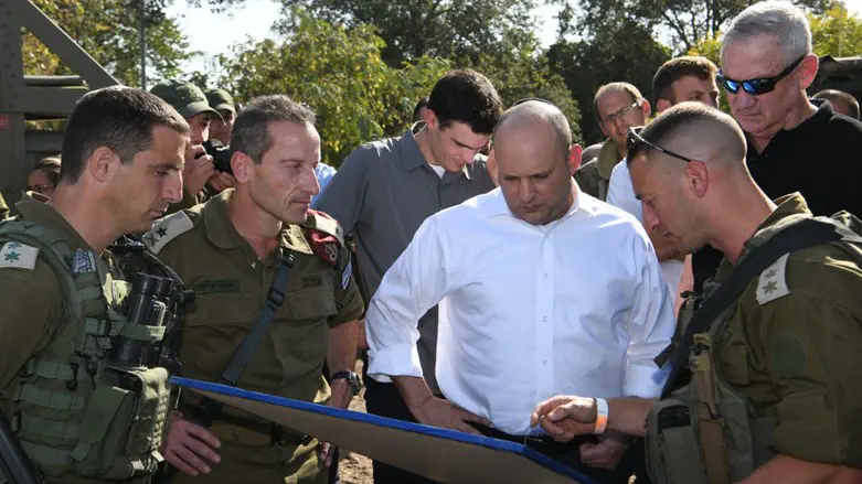 בנט וגנץ בתרגיל בצפון
