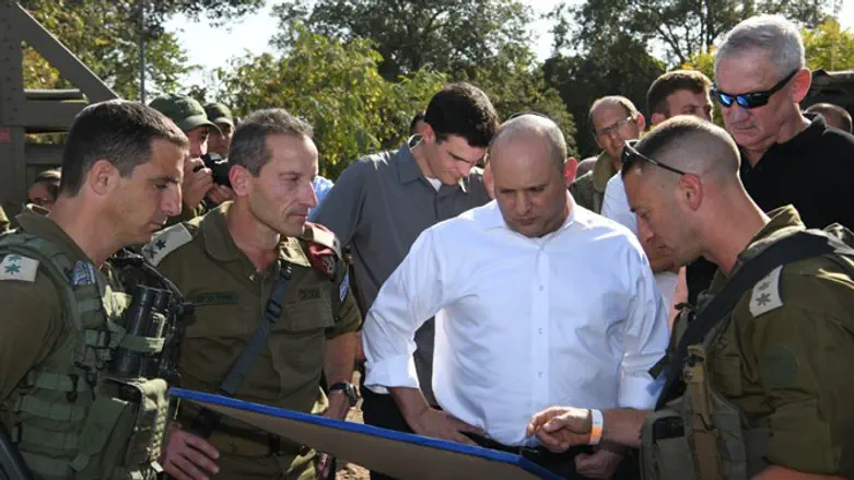 בנט וגנץ בתרגיל בצפון