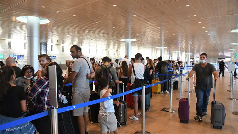 Lines at the airport (illustrative)
