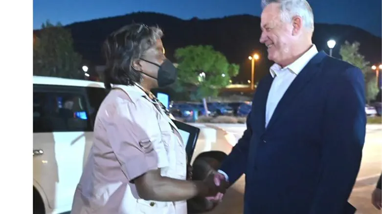 US Ambassador H.E. Linda Thomas-Greenfield.and Defense Minister Benny Gantz