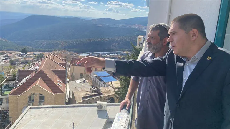 יותם קארו מנהל הגרעין בצפת וראש עיריית צפת שוקי אוחנה