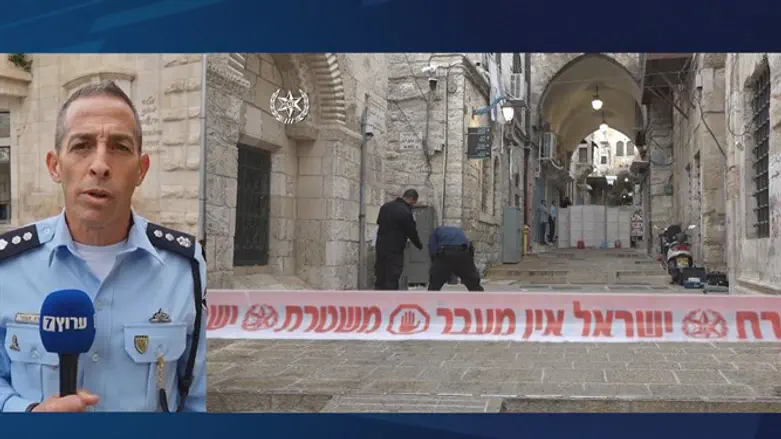 Эрез Тавор на месте теракта