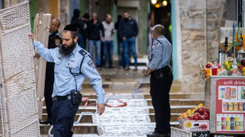 На месте теракта в Старом городе Иерусалима
