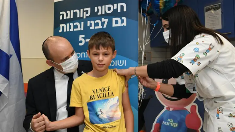 Нафтали Беннет с сыном Давидом