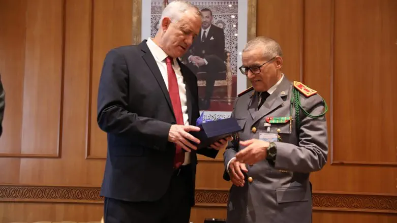 Benny Gantz and Morocco's Chief of Staff