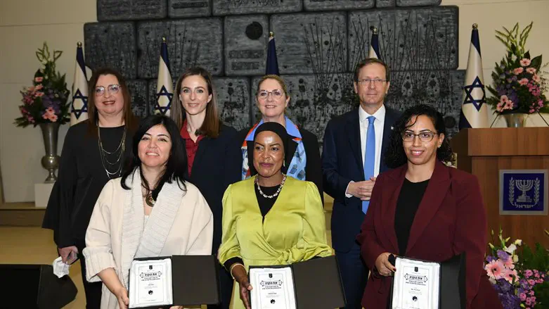 With the three prize winners