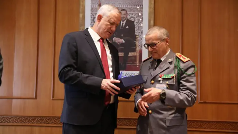 Бени Ганц и начальник штаба армии Марокко