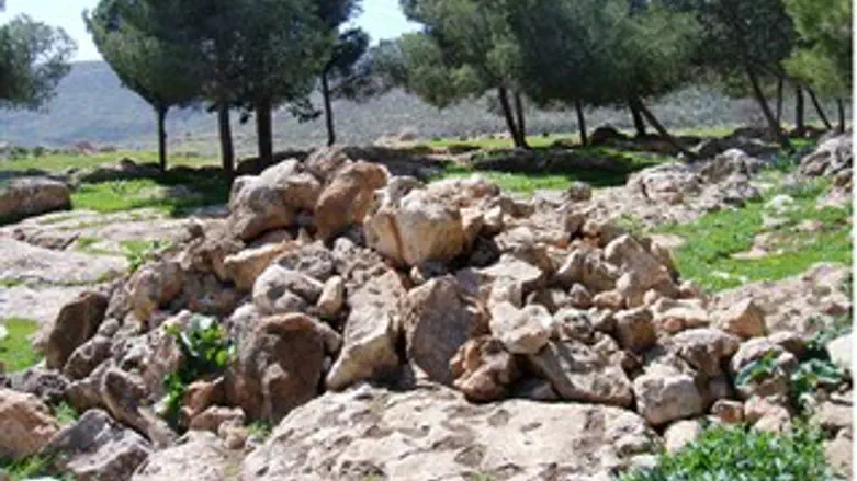 איזור המערה בה נפלו הלוחמים