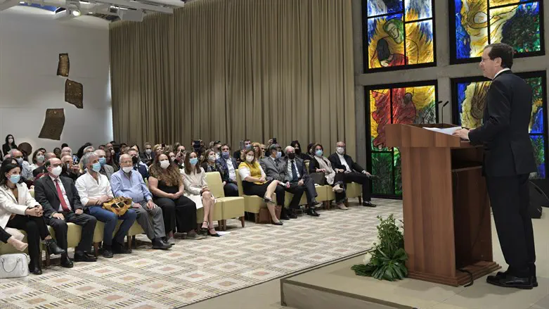 הטקס בבית הנשיא