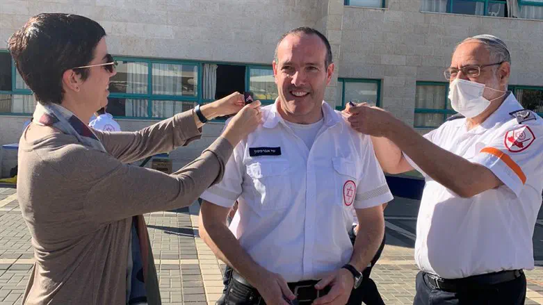 שי אברמסון בסיום הקורס