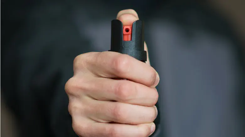 Pepper spray. Illustration