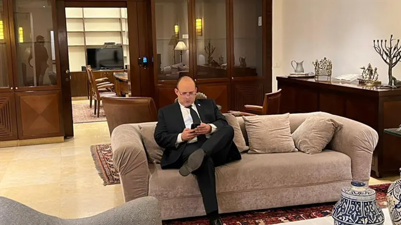 Нафтали Беннет в резиденции премьер-министра