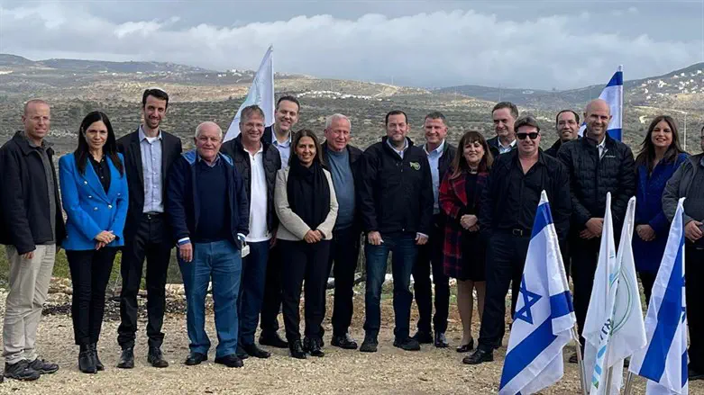 חברי הכנסת של הליכוד בסיור בשומרון בשבוע שעבר