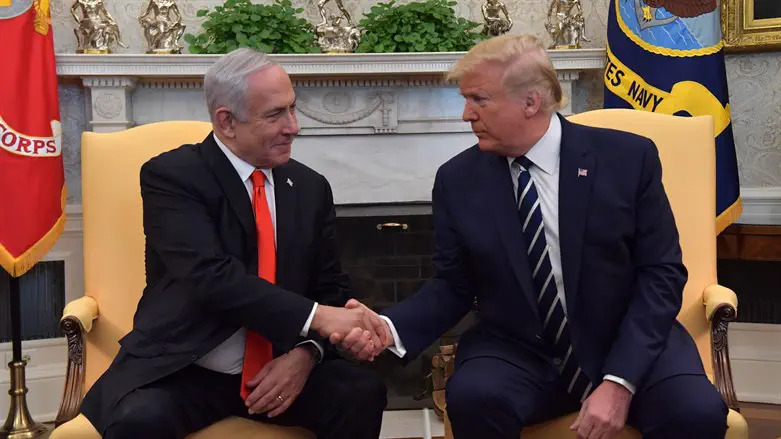 Биньямин Нетаньяху и Дональд Трамп