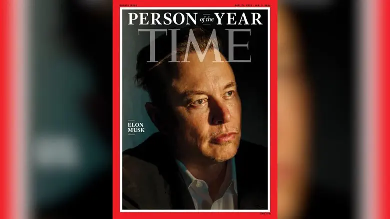 ההכרזה על מאסק כאיש השנה ב"טיים"