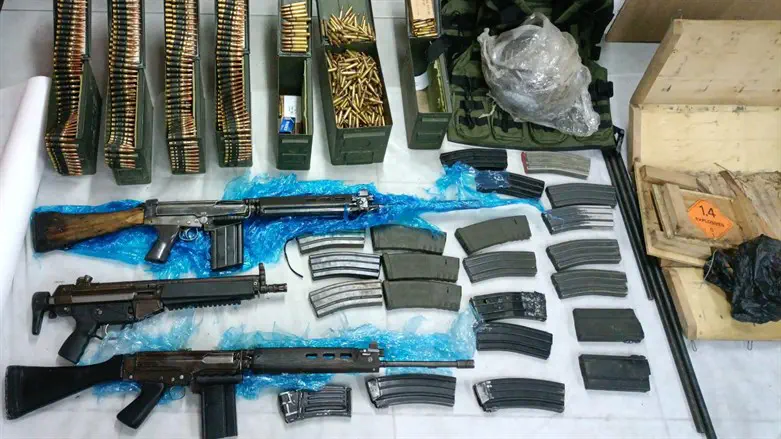 האמל"ח שנתפס בחברון