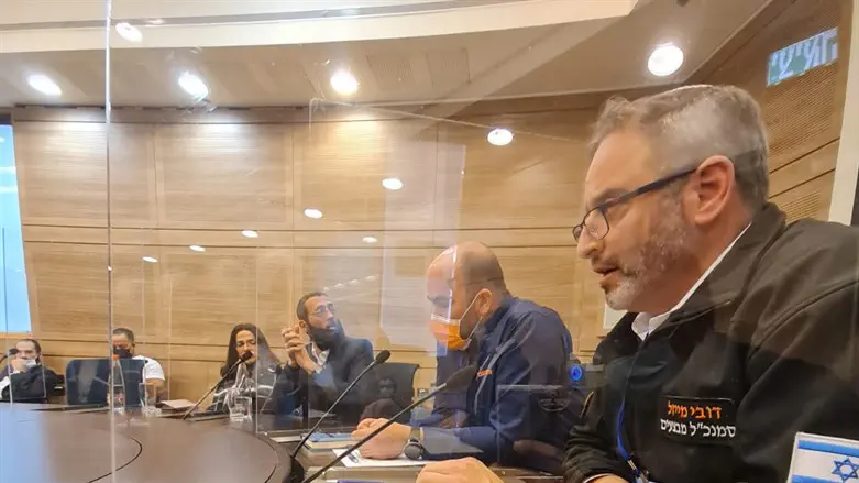 Vice President of Operations Dov Maisel adressing the Knesset Health Committee