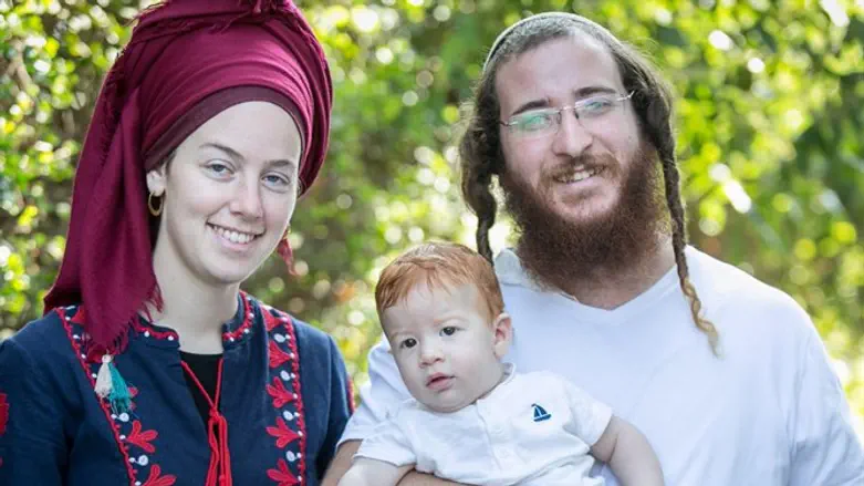 Иегуда Диментман, его сын и жена