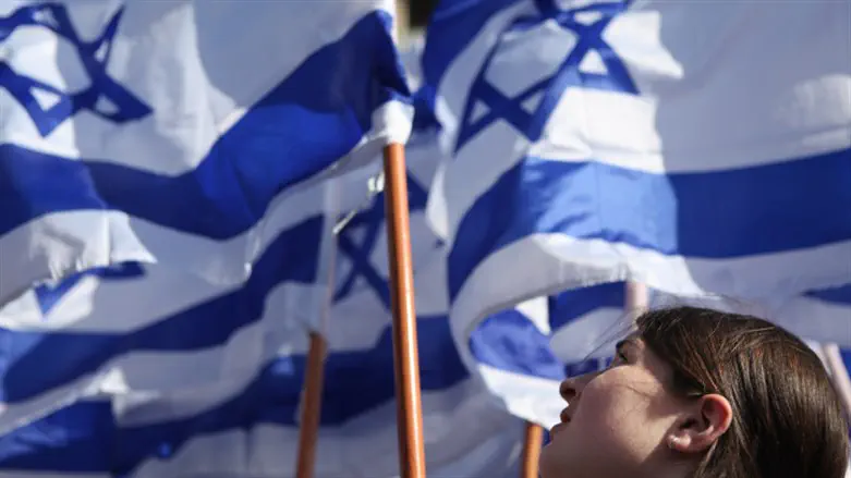 Israeli flags