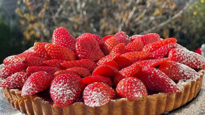 פאי תותים מושלג