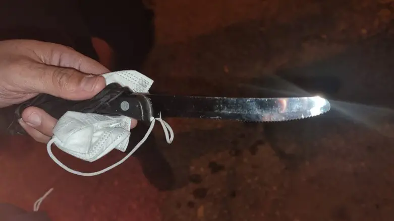 The knife that was used in the attack