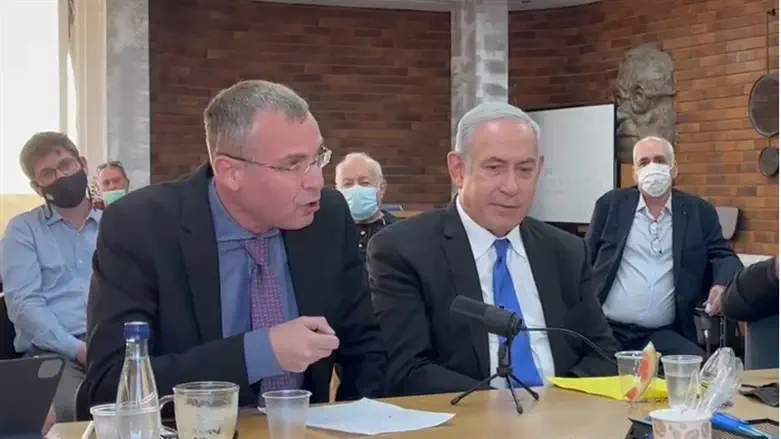 נתניהו ויריב לוין