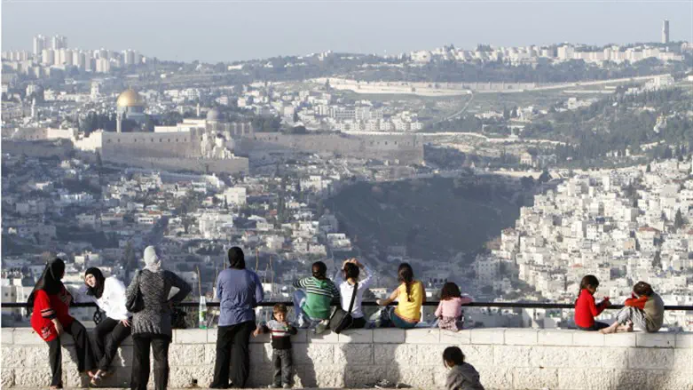 The Armon Hanatziv Promenade in southern Jerusalem where the festival is being held