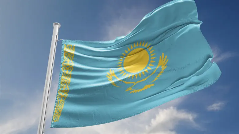 Флаг Казахстана. Иллюстрация