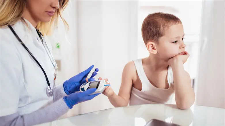 Child with diabetes (illustrative)