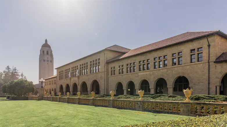 Main Quadrangle and Hoover Tower on the campus of Stanford University