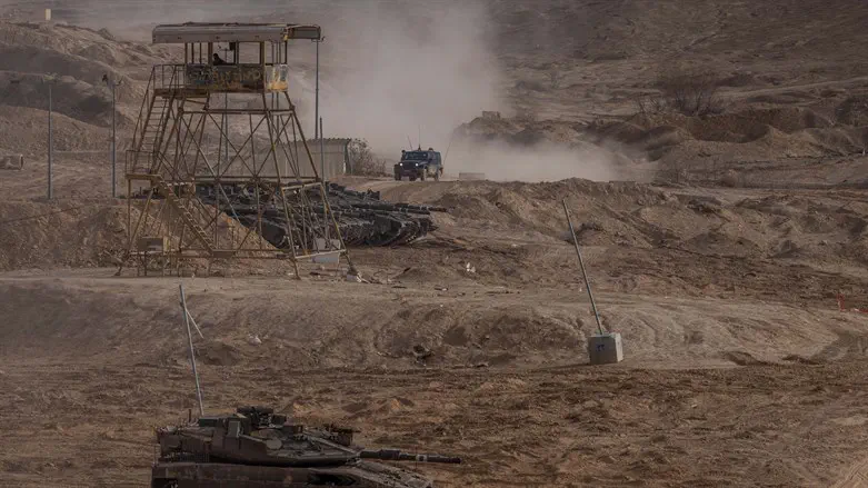 View of Nabi Musa base outside the area where two officers were killed by friend